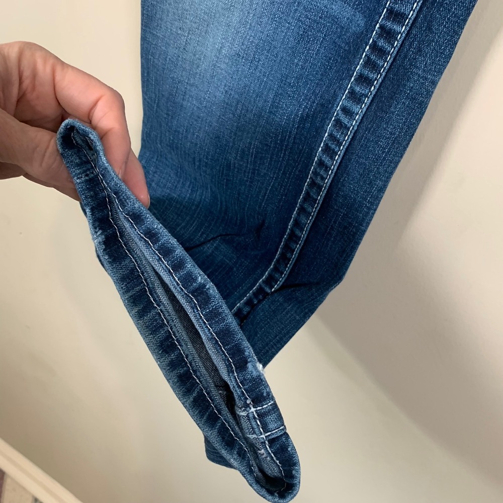 BKE Drew Boot Cut Women's Denim Jeans 29x31.5 Med Wash Mid Rise Saddle Stitch - Picture 5 of 13